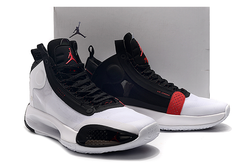2019 Men Air Jordan XXXIV White Black Red Shoes
